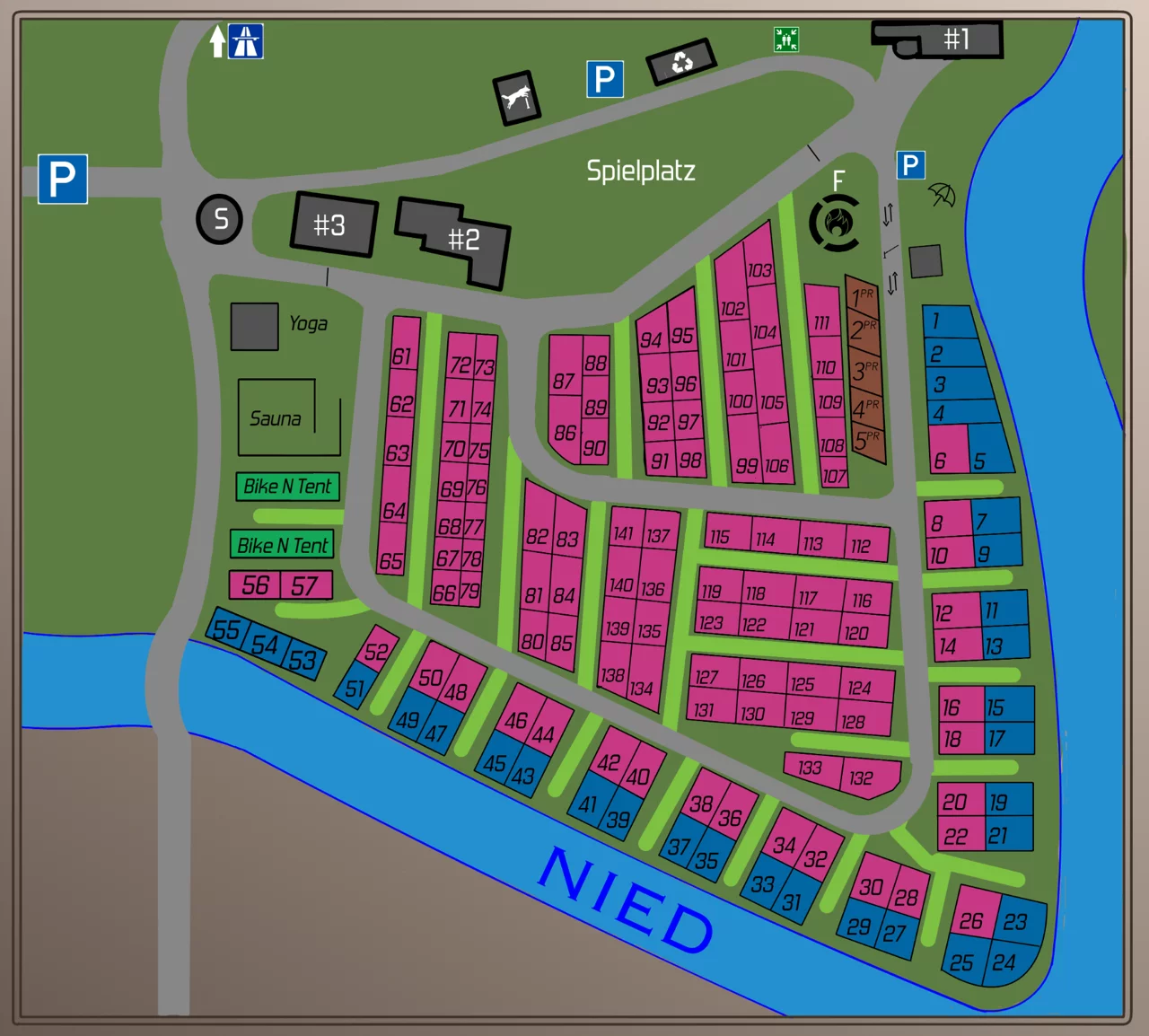 Campingplatz Lageplan